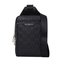 K/Loom leather sling bag by KARL LAGERFELD