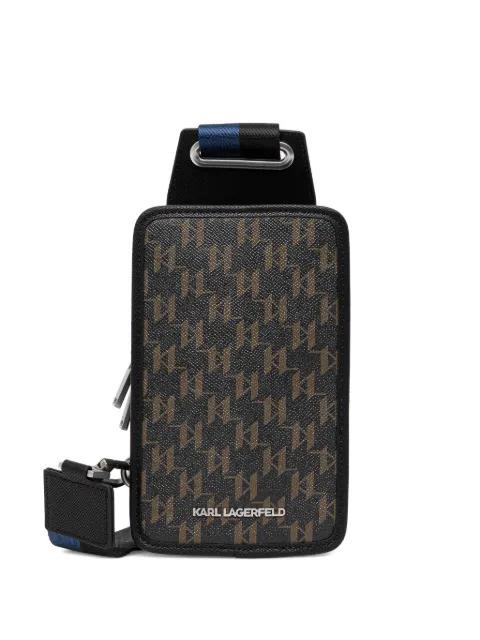 K/Monogram Kanvas sling bag by KARL LAGERFELD