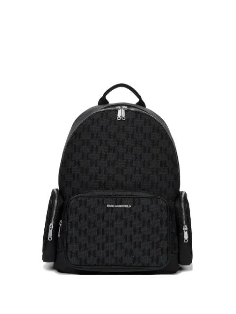 K/Monogram jacquard backpack by KARL LAGERFELD