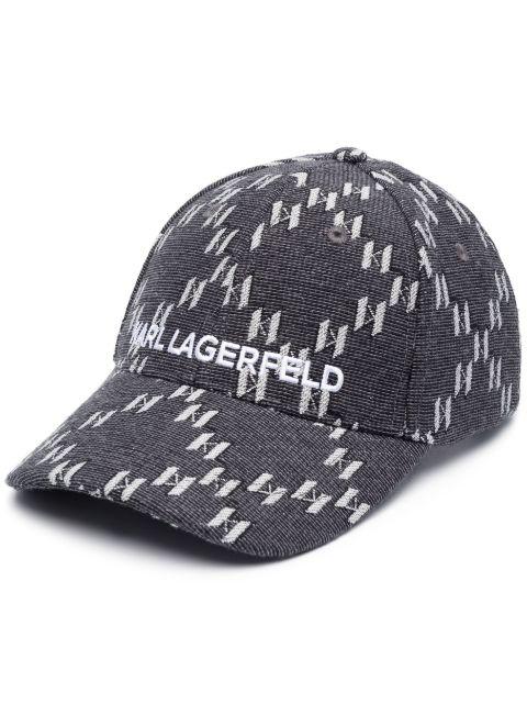 K/Monogram jacquard cap by KARL LAGERFELD