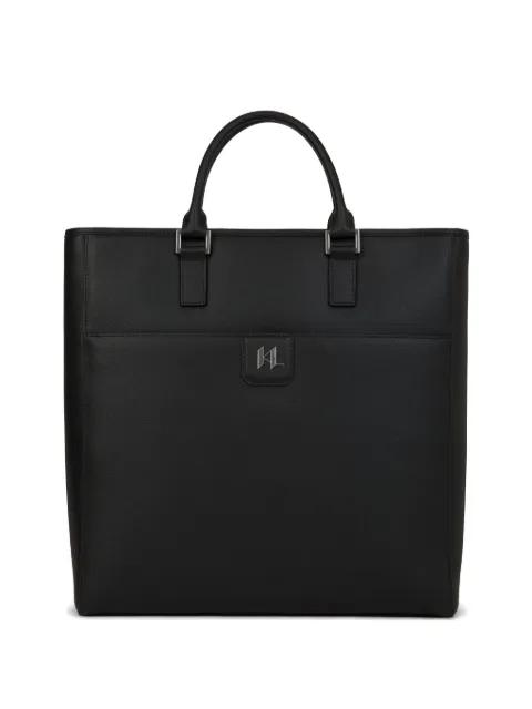 K/Monogram leather tote bag by KARL LAGERFELD