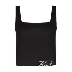K/Signature beach crop top by KARL LAGERFELD