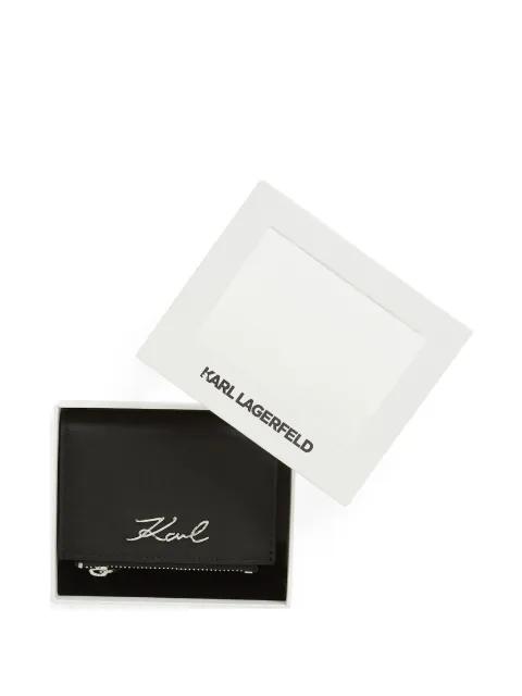 K/Signature bifold wallet by KARL LAGERFELD
