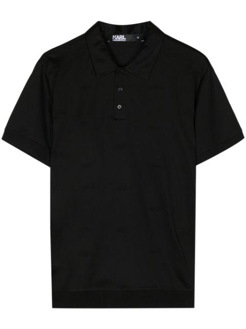 K/Signature cotton polo shirt by KARL LAGERFELD