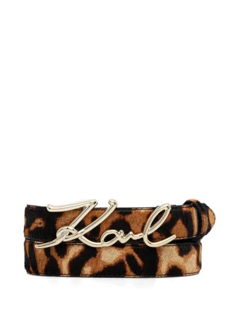 K/Signature logo belt by KARL LAGERFELD