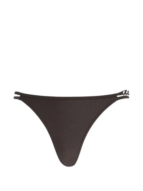 K/Signature mid-rise bikini bottoms by KARL LAGERFELD