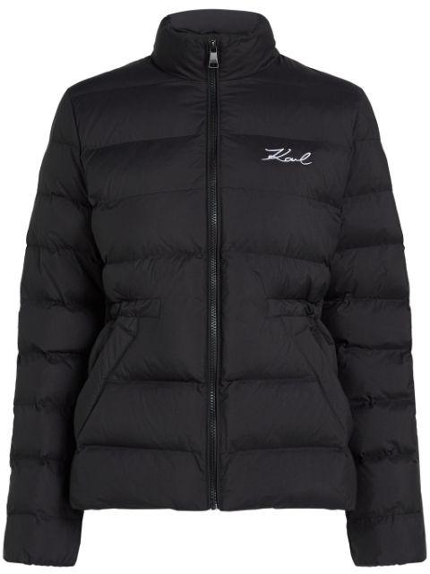 K/Signature puffer jacket by KARL LAGERFELD