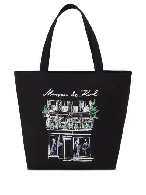 K/Sketch reversible shopper tote bag by KARL LAGERFELD