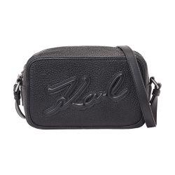 K/Skuare grainy camera bag by KARL LAGERFELD