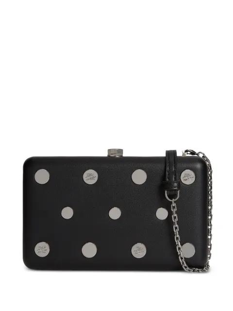 K/Soiree stud-embellished clutch by KARL LAGERFELD