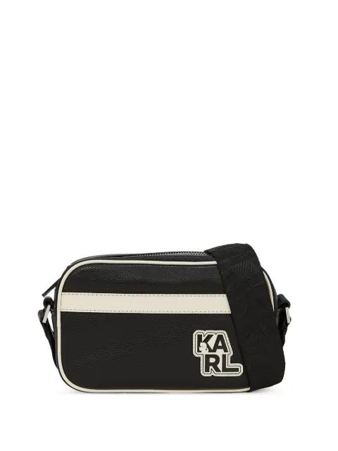 K/athleisure contrasting-panel messenger bag by KARL LAGERFELD