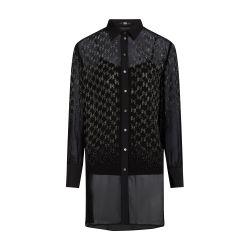 KL Monogram rhinestone tunic shirt by KARL LAGERFELD