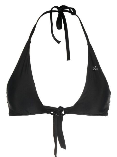 Karl DNA triangle bikini top by KARL LAGERFELD