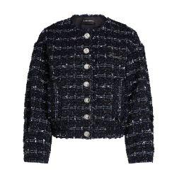 Karl Essential bouclé bomber jacket by KARL LAGERFELD
