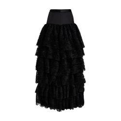 Karl Studio frilled maxi skirt by KARL LAGERFELD