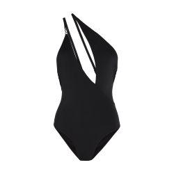 Karl signature asymmetric swimsuit by KARL LAGERFELD