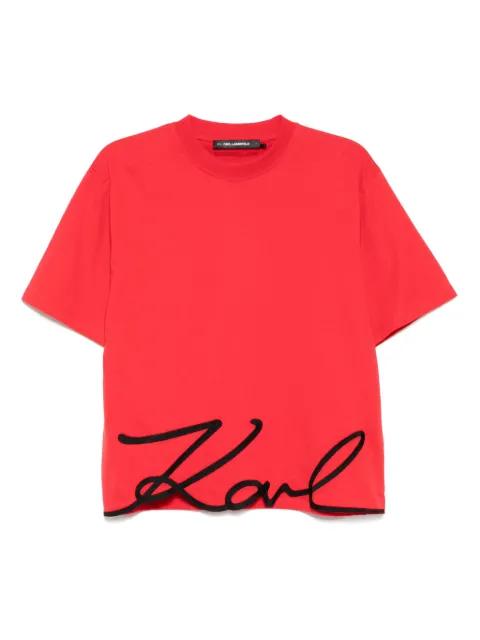 Karl signature hem T-shirt by KARL LAGERFELD