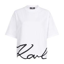 Karl signature hem t-shirt by KARL LAGERFELD