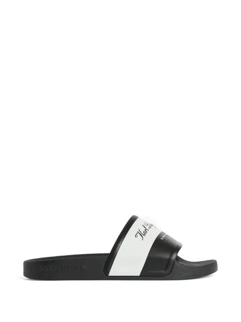 Kondo 2.0 logo-print slides by KARL LAGERFELD