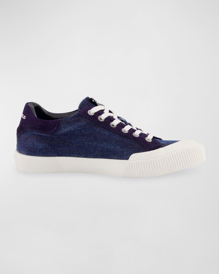 Men's Denim Side Logo Low-Top Sneakers by KARL LAGERFELD