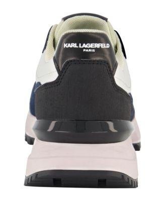 Men's Leather Runner On Two Tone Sole Shoes by KARL LAGERFELD