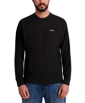 Men's Long-Sleeve Fleece Sweater by KARL LAGERFELD
