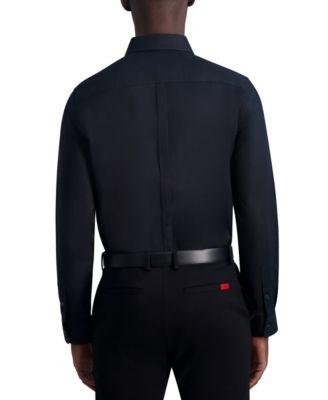 Men's Slim-Fit Twill Woven Shirt by KARL LAGERFELD