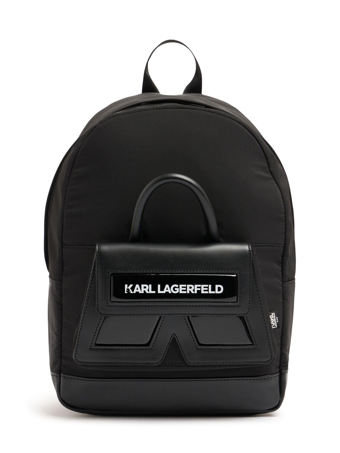 Poly Backpack W/ Logo by KARL LAGERFELD