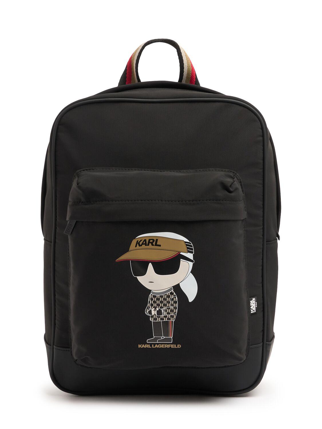 Poly Backpack W/ Logo by KARL LAGERFELD