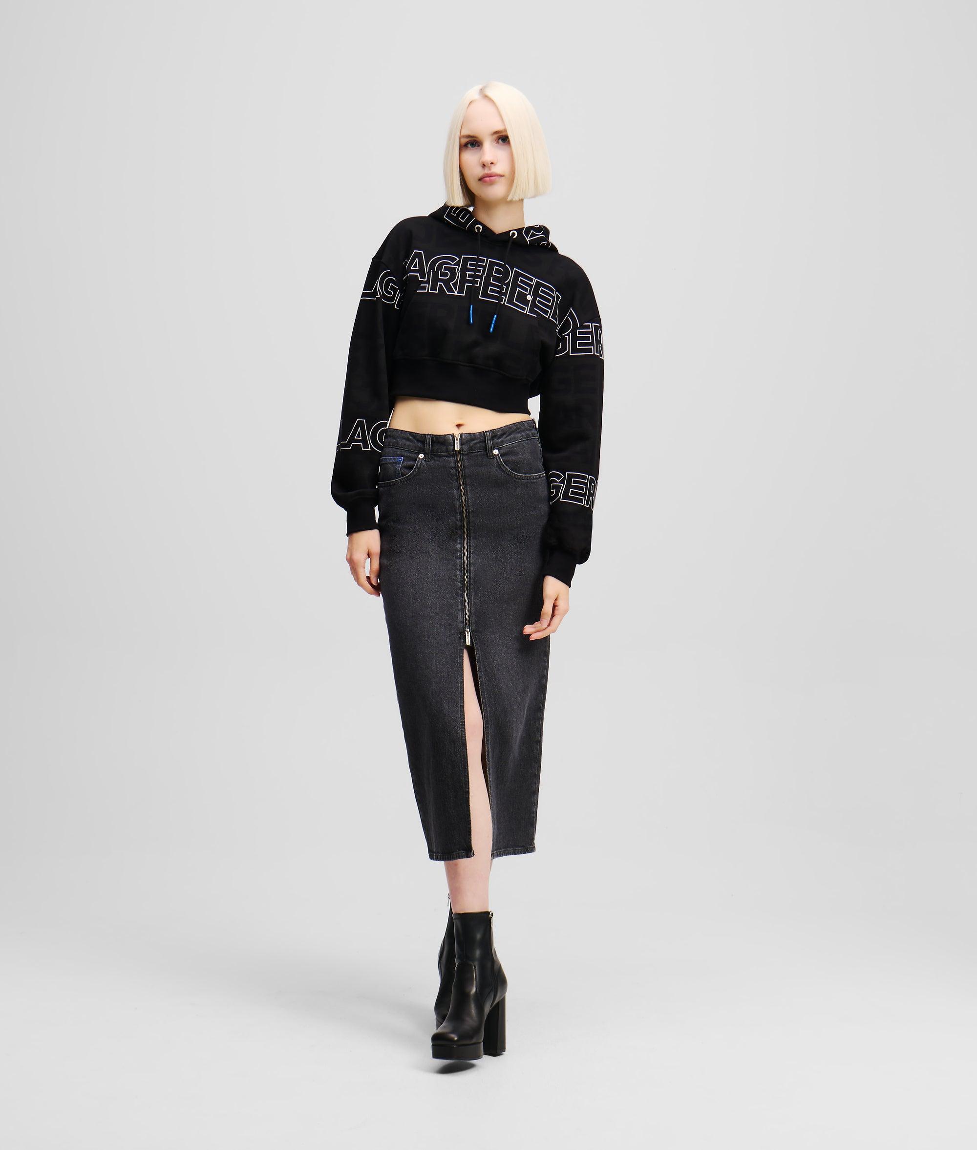 Regular-fit denim jacket by KARL LAGERFELD
