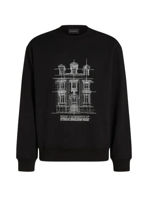 Rue St-Guillaume printed sweatshirt by KARL LAGERFELD