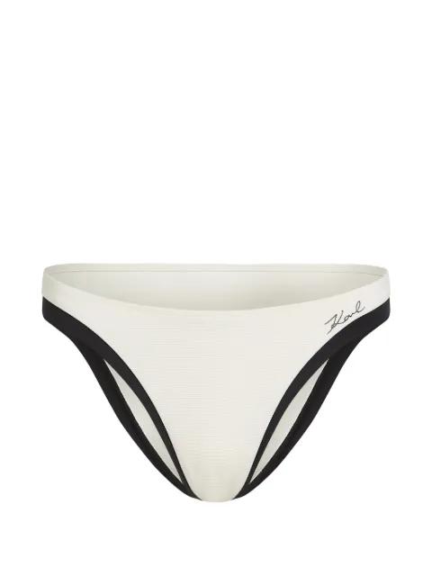Signature cheeky bikini bottoms by KARL LAGERFELD