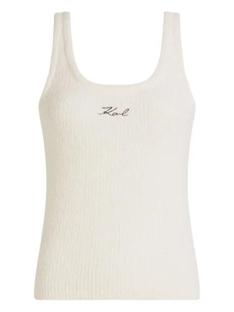 Signature fleece tank top by KARL LAGERFELD
