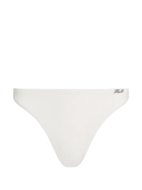 Signature high-leg bikini bottoms by KARL LAGERFELD