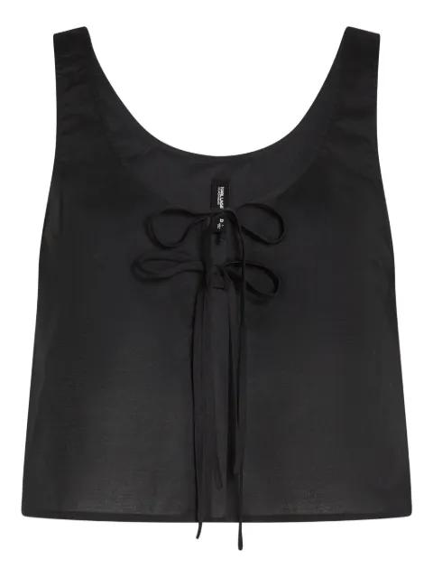 Tie-front top by KARL LAGERFELD