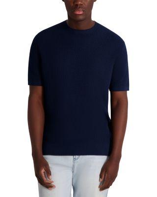 Waffle Knit Textured Tee by KARL LAGERFELD