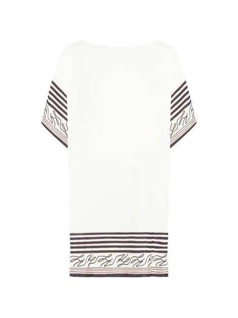 autograph sheer t-shirt by KARL LAGERFELD