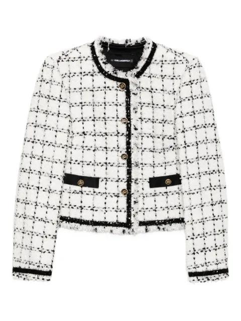 boucle blazer by KARL LAGERFELD