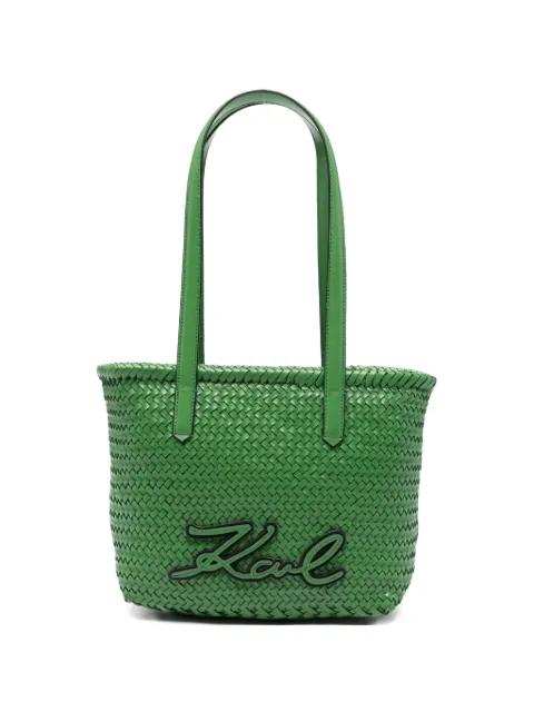 braided tote bag by KARL LAGERFELD