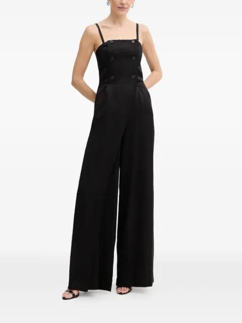 button-embellished jumpsuit by KARL LAGERFELD