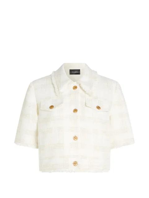button-fastening tweed jacket by KARL LAGERFELD