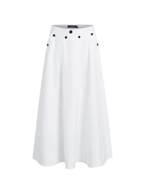 button midi skirt by KARL LAGERFELD