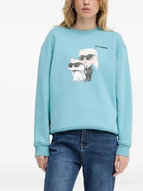 cartoon-print sweatshirt by KARL LAGERFELD