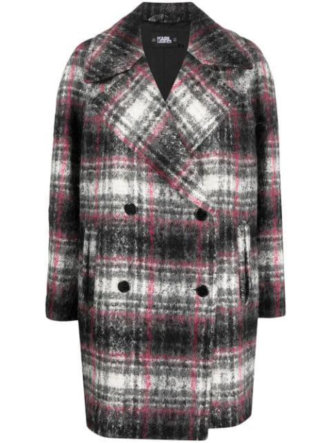 check double-breasted coat by KARL LAGERFELD