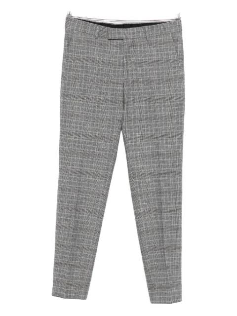 checked flat-front trousers by KARL LAGERFELD