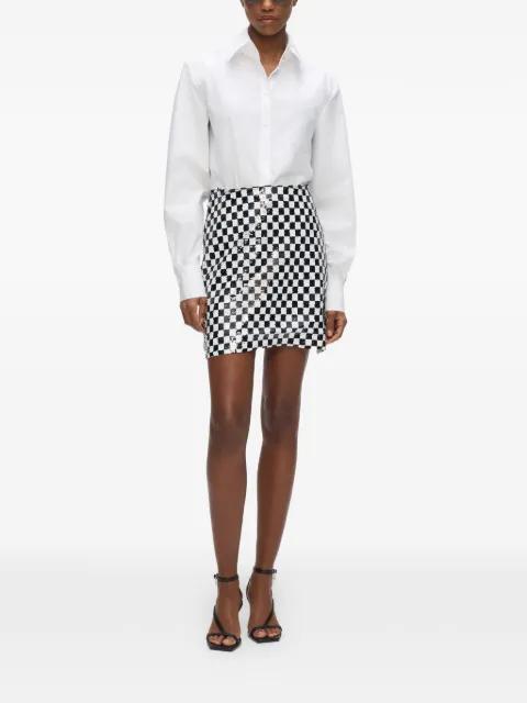 checkerboard mini skirt by KARL LAGERFELD