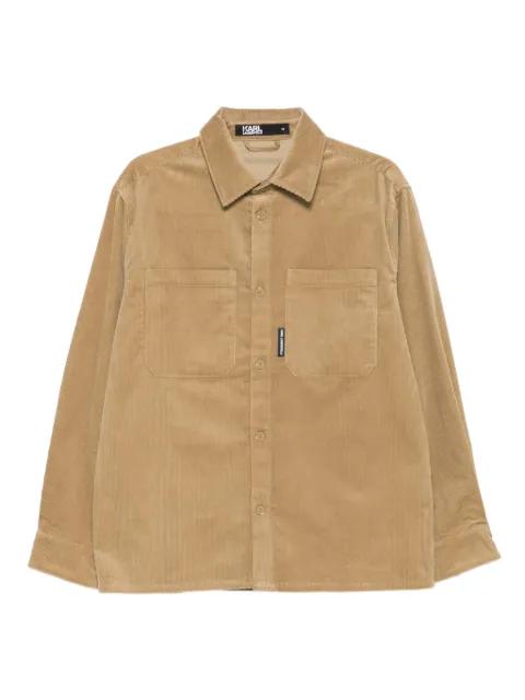 chest-pockets corduroy shirt by KARL LAGERFELD