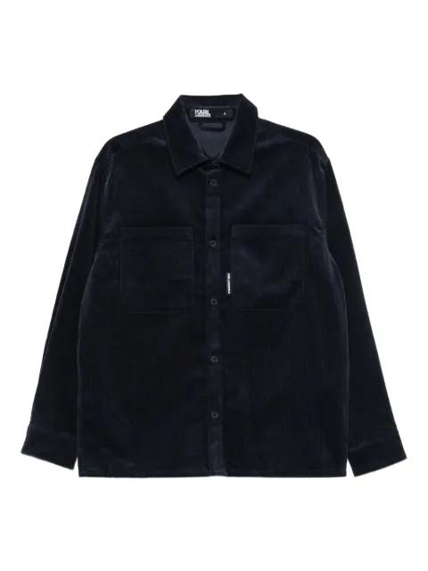 chest-pockets corduroy shirt by KARL LAGERFELD