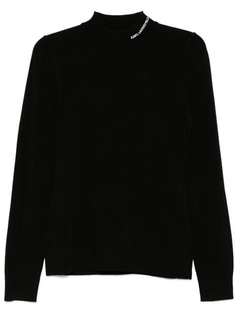 classic turtle-neck jumper by KARL LAGERFELD