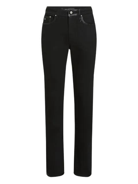 coated detail jeans by KARL LAGERFELD